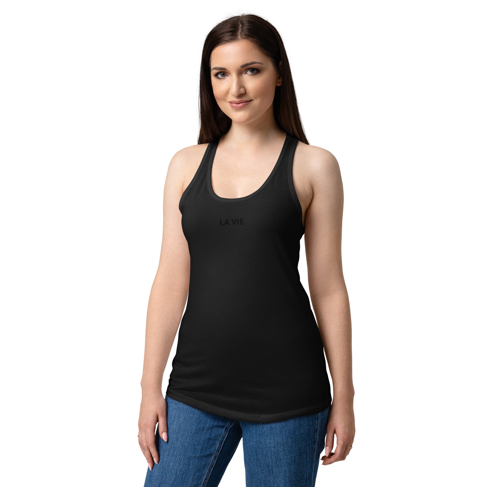 Women’s fitted racerback tank top